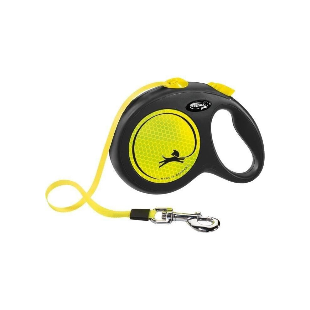 Flexi Trixie New Neon Strap Leash - Size L - 5M - Fluorescent Yellow