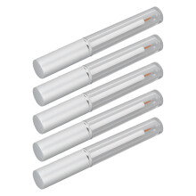 5x frascos vacíos de máscara de pestañas de 3 ml - transparentes con tapones de goma