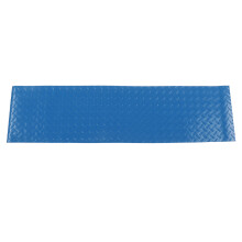 Blaue Fischgräten-Gummi-Poolleitermatte rutschfest