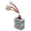 Controlador solar MPPT 300W 74x74x32mm plástico 12