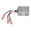 Controlador solar MPPT 300W 74x74x32mm plástico 10