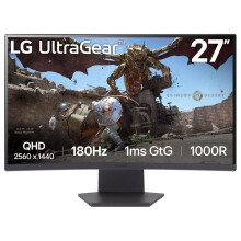 PC-scherm 2.5K met 2560 x 1440 pixels, 1 ms responstijd, gebogen VA-paneel, 180 Hz, HDR10, FreeSync.