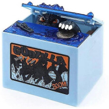 Electronic Stealing Coin Box Piggy Bank, Monster Dinosaur Bank Toy, Musical Moving Stealing Money Bank Anime Gift for Boys Girls Kids
