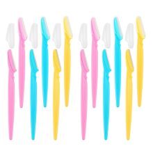 12pcs Eyebrow Razors Facial Hair Remover Shaver Trimmer Shaper 3 Color