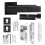 Adjustable Simple Black Lock Cylinder Handle Set 1