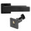 Adjustable Simple Black Lock Cylinder Handle Set 7