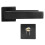 Adjustable Simple Black Lock Cylinder Handle Set 3