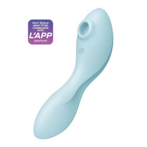 Satisfyer Curvy Trinity 5+ Air Pulse and G-Spot Vibrator Blue