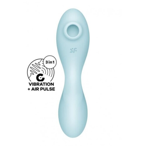 Satisfyer Curvy Trinity 5+ Air Pulse and G-Spot Vibrator Blue 1