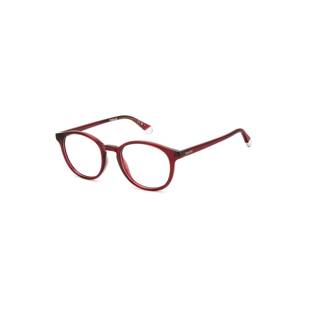 Polaroid Unisex Burgundy Prescription Glasses - Pld D498 - Lhf - Polyamide