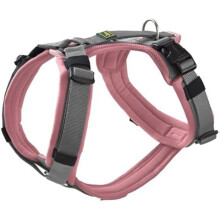Harness - HUNTER - Maldon Up - Size L - Old rose/gray - Adjustable and reflective