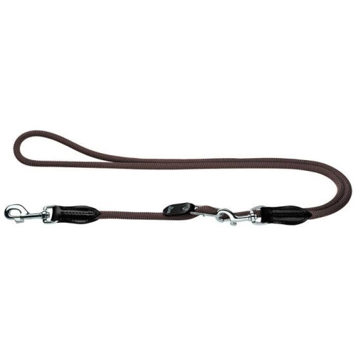 Hunter Adjustable leash - HUNTER - Freestyle - 10 mm - 200 cm - Dark brown