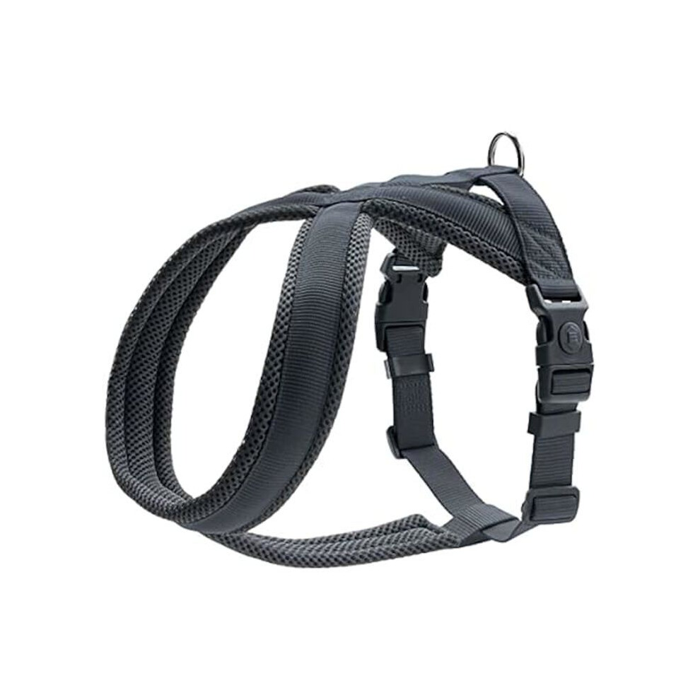 Photos - Dog Clothing Hunter London Comfort Padded Dog Harness -  - Size 57-70 cm - Black - Outdoor 