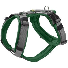 Imbracatura per cane HUNTER Maldon verde scuro/grigio - Regolabile e riflettente
