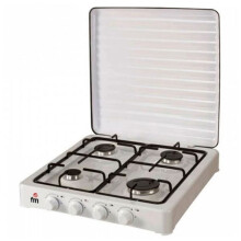 Grupo FM HG400 4F white gas stove - GRUPO ERIK - Electric cable - Gas - Remote control
