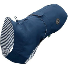 Wasserdichter Hundemantel - HUNTER - Milford - Blau - 45 cm - Harness- und Halsbandöffnung