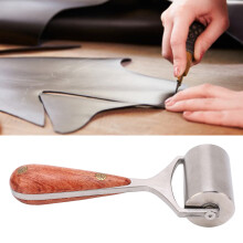 Leder-Roller mit hoher Verschleißfestigkeit und hartem Härtegrad, Leder-Pressenkugel für das Kantenrollen, DIY-Leather-Tools mit Log-Griff