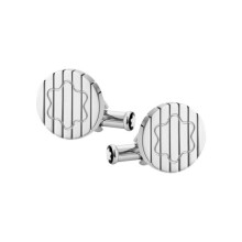 Gemelli Montblanc aus Edelstahl mit schneebedecktem Emblem Sartorial 123802