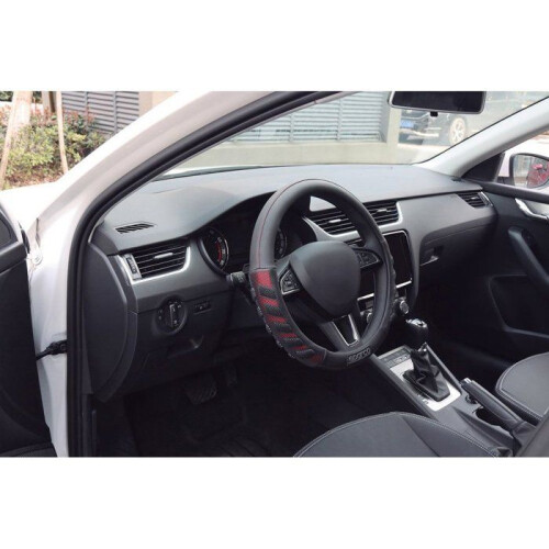 Coprivolante grip nero / rosso SPARCO 2