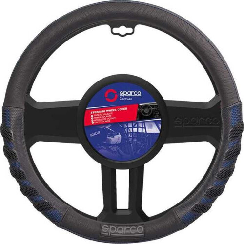Coprivolante grip nero / blu SPARCO 2