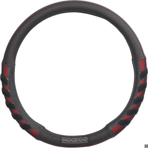 Coprivolante grip nero / rosso SPARCO