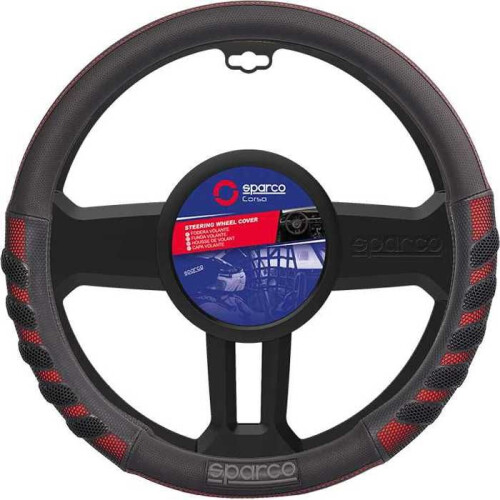 Coprivolante grip nero / rosso SPARCO 1