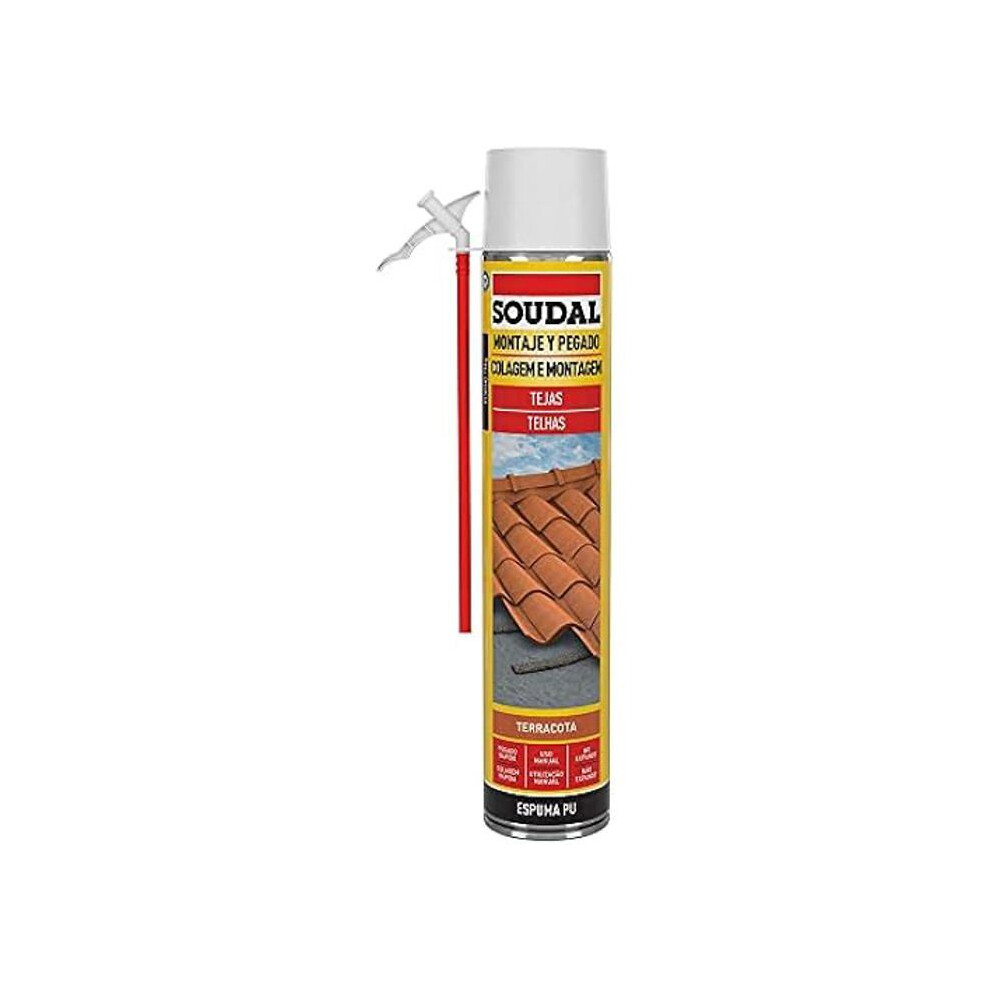 Soudal-Schiuma Tegole Manuale Rosso 750 Ml-image