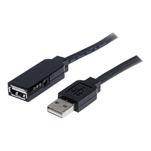 StarTech.com Rallonge de câble USB 2.0 actif - STARTECH - 35 m - Blindage - Noir
