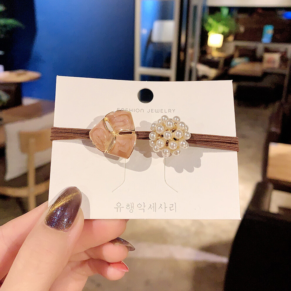 Elastic Hair Bands False Pearls Fashionable Hair-image-OPC-PJMXRWK-NEW