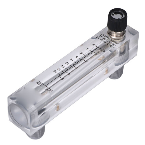 Flujómetro de panel LZM 15T 0.5-5 GPM Transparente 2