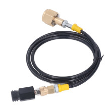 Adaptador de recarga de soda CGA320 manguera de 60 pulgadas acero inoxidable