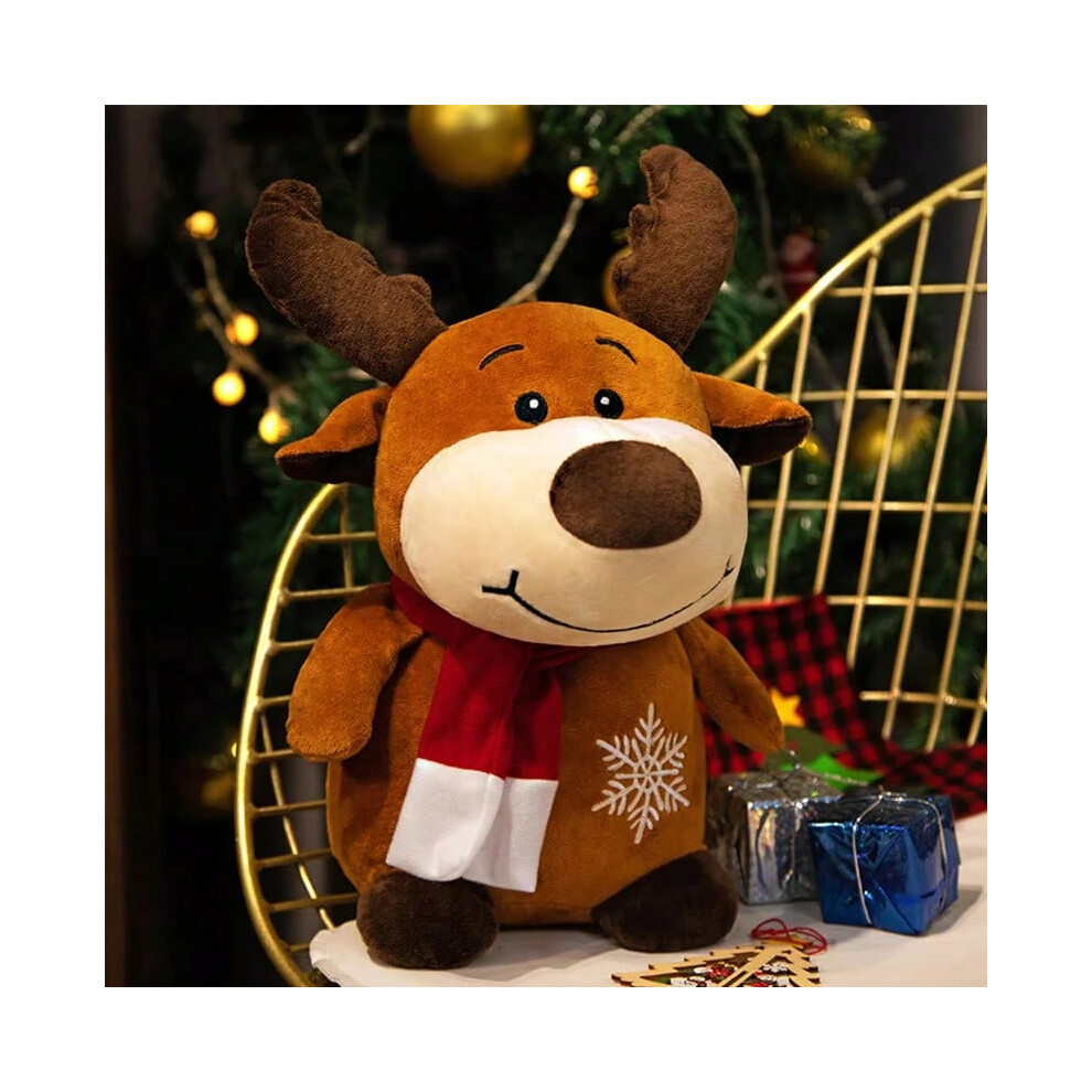 (50cm, elk) 23-50CM Cute Santa Claus Snowman Elk Granny Plush Toys Christmas Decor Dolls Stuffed Soft for Baby Kids Gift-image-OPC-PJMY7QM-NEW