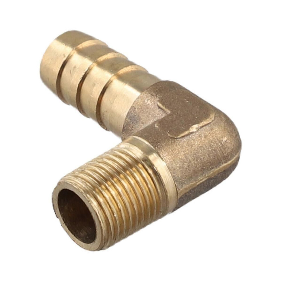 8Mm Hose To 3/8" Male Thread 90 Degree Brass Elbow Barb Connector Fitting 9152359629140
