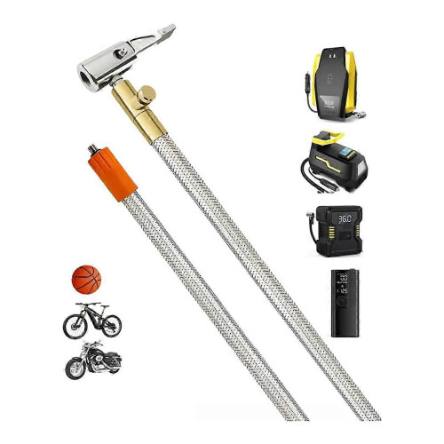 Extended Air Compressor Tire Inflator Replacement Hose for Protection 2