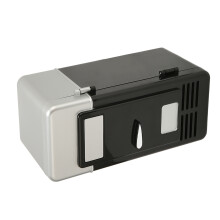 USB-Kühlschrank Isolierte Kühlschale Kleine Tragbare Leise Energieeinsparung Halbleiterkühlung Kühlschrank Kühler für Auto Schwarz
