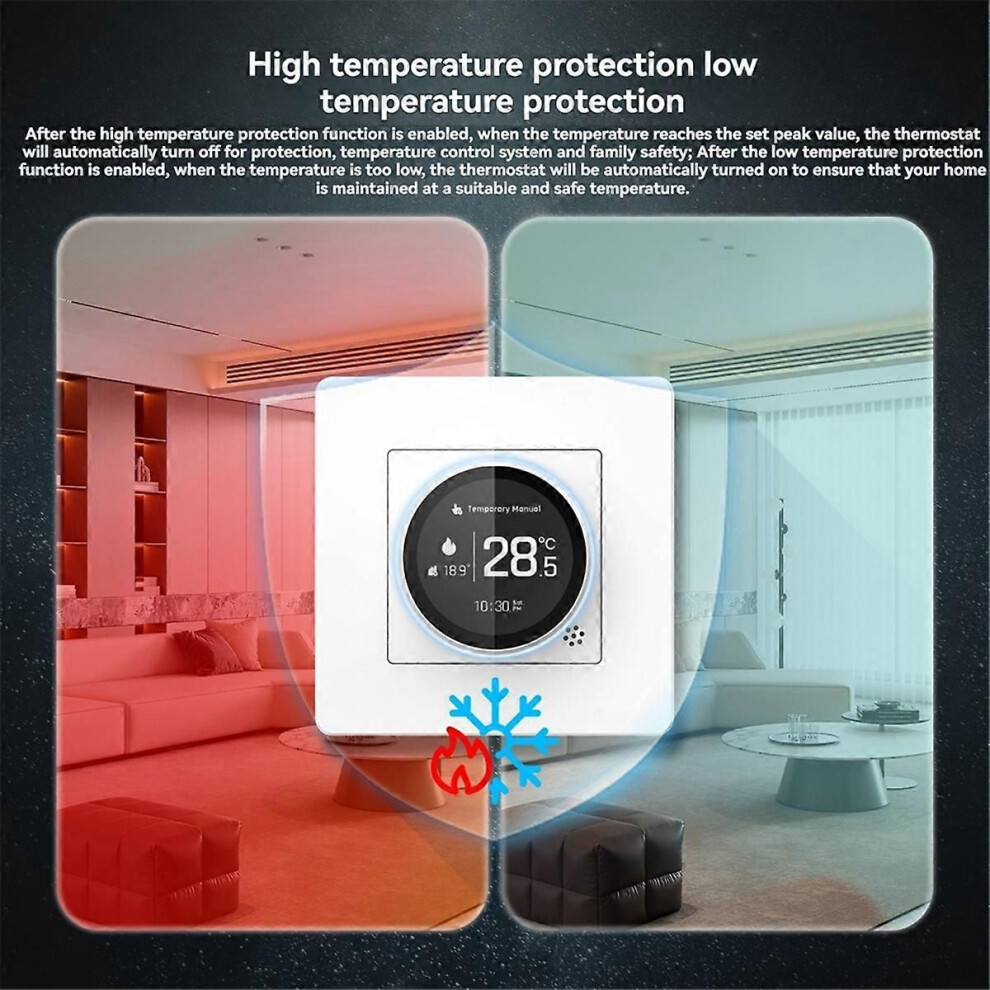 Tuya Zigbee Smart Knob Thermostat Water Floor Heat Temperature Controller Works With For Home 9409192862242