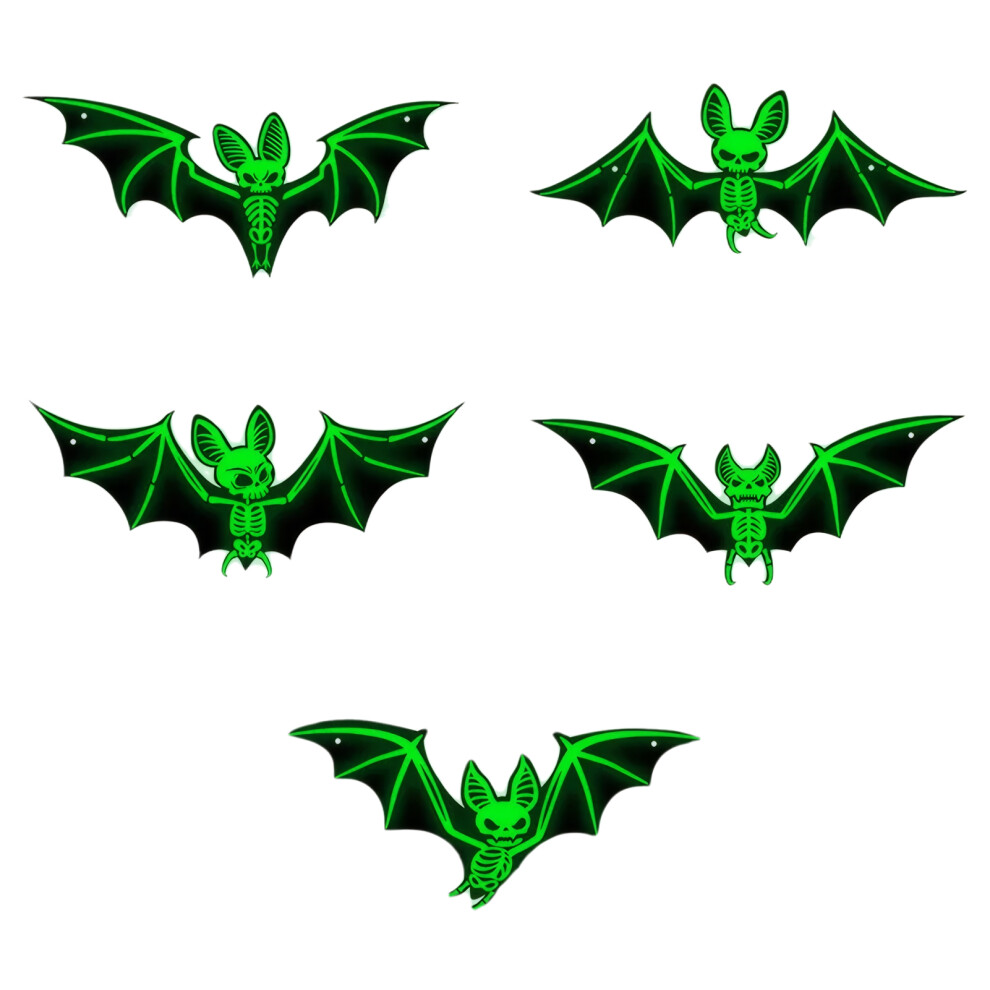 Hanging Halloween Decoration Supplies Bat Set For Spooky Vibes Black-image-OPC-PJMZ96G-NEW