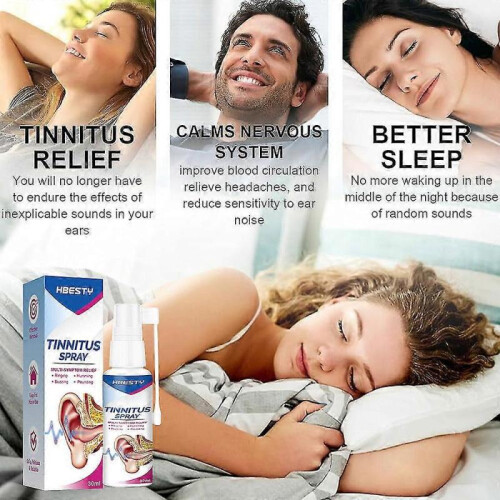 2024 Tinnitus Spray Ear Ringing Relief Relieving Ear Drops Hearing 30ml 2
