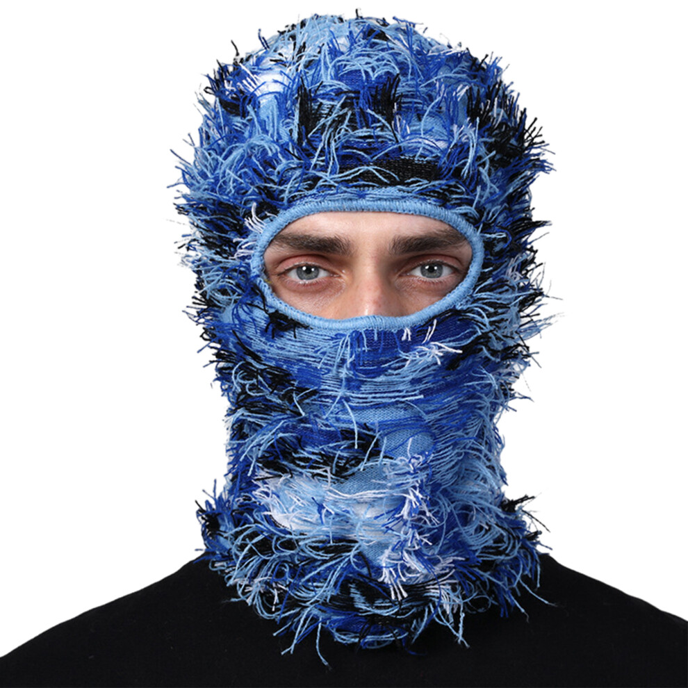 (Camouflage Blue) Durable Neck Warmth And Brimless Hat For Winter Sports Enthusiasts-image-OPC-PJMZBKM-NEW