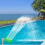 Swimming Pool Fountains Adjustable Fluorescent Pool Waterfall 4