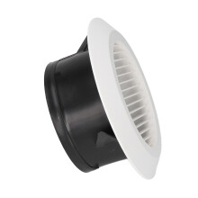 6 Inch ABS Round Air Vent Louver Cover Soffit for Bathroom Office Kitchen