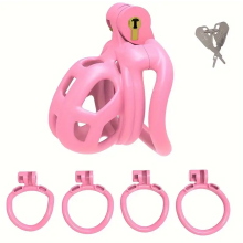 (NUB) Cobra 2.0 Resin Male Chastity Device with 4 Rings Lightweight Chastity Cage for Male Bondage Exercise Male Sex Toy