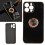 iPhone 13 Pro Max Ring-Ständer-Hülle Schwarz TPU 1