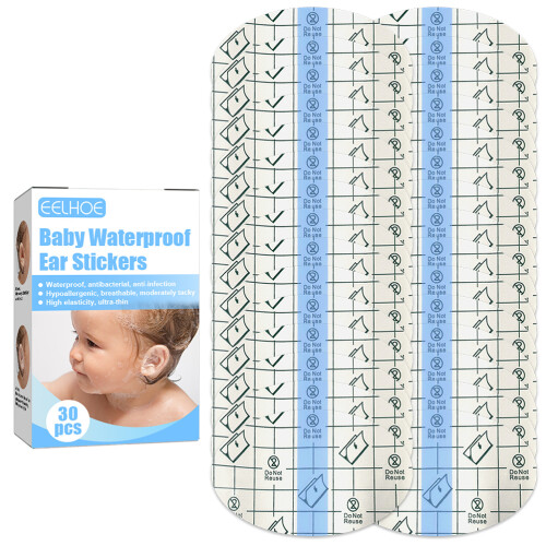 Modelo: Paquete/Caja de 30 cubiertas para oídos de bebé, 4,36,7 cm, Blanco 1
