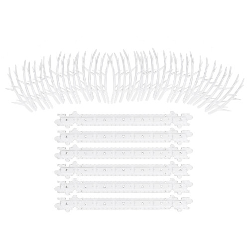 30 cm Vogelschutzspikes, 11,5 cm hoch, 2,5 cm Basisfarbe. 1