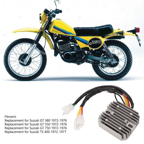 Waterproof 12V Rectifier for Suzuki GT/TS Models P/N 32800‑31021 2
