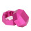 Caja de tiza octogonal de 2 capas rosa D3.5xH3.5cm 16