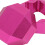 Caja de tiza octogonal de 2 capas rosa D3.5xH3.5cm 7
