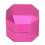 Caja de tiza octogonal de 2 capas rosa D3.5xH3.5cm 4