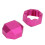Caja de tiza octogonal de 2 capas rosa D3.5xH3.5cm 15